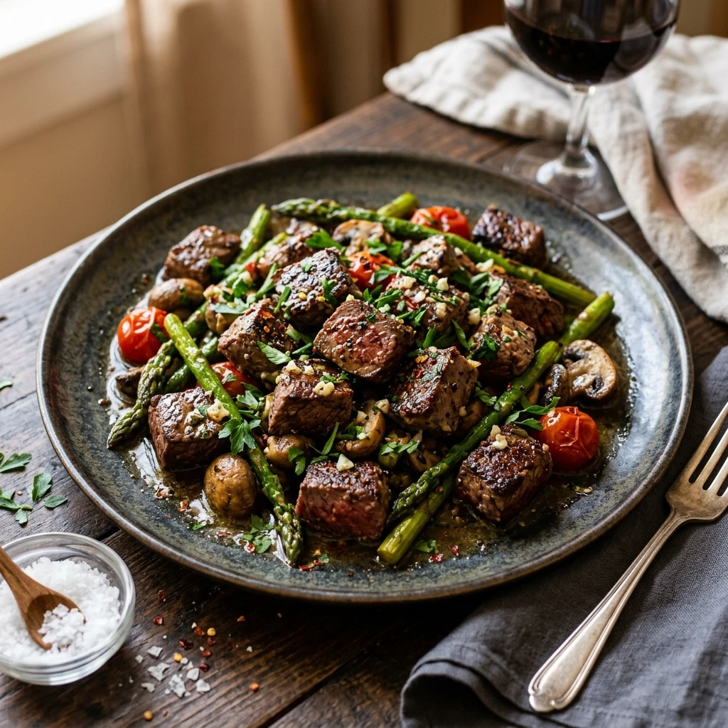 Garlic Butter Steak Bites Keto