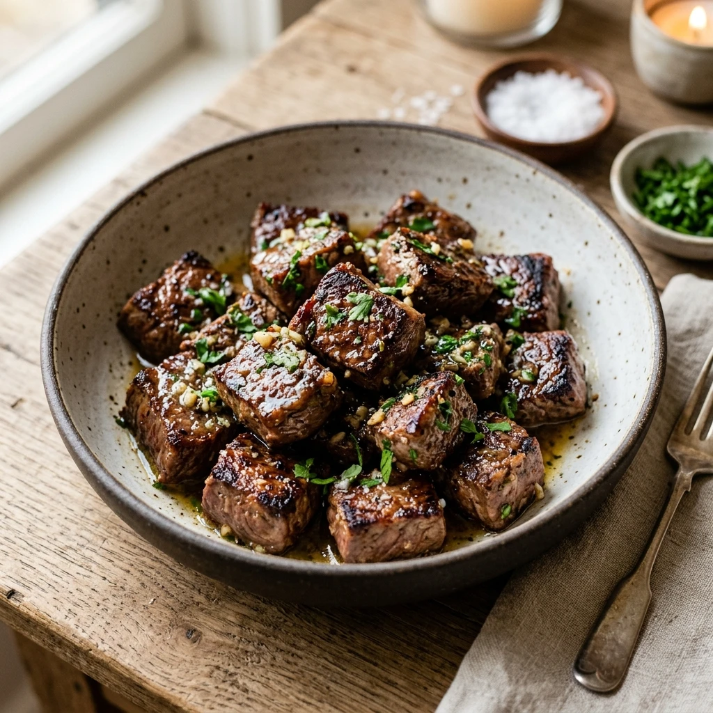 Garlic Butter Steak Bites