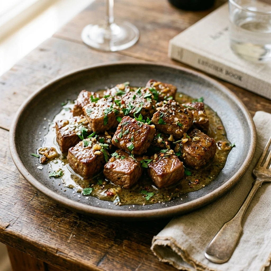 Garlic Butter Steak Bites
