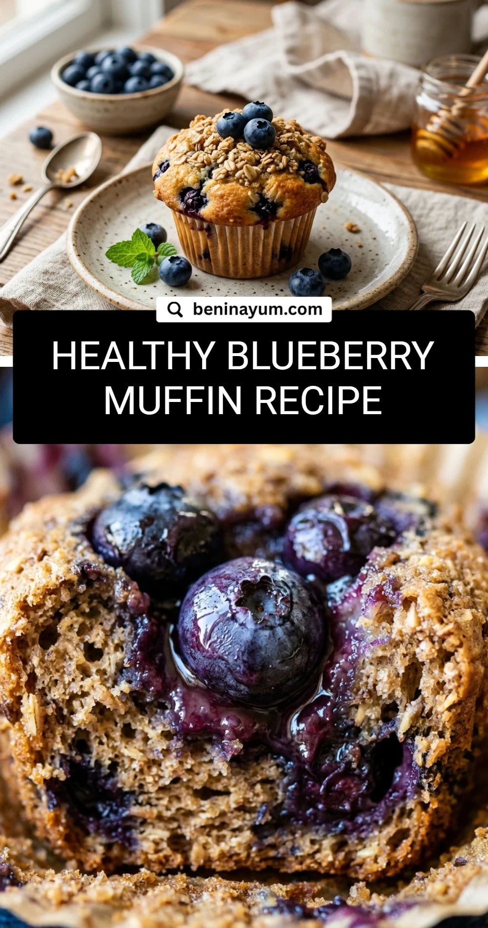 healthy blueberry muffin recipe
