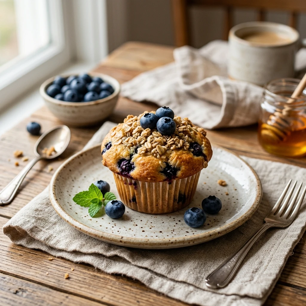 healthy blueberry muffin recipe