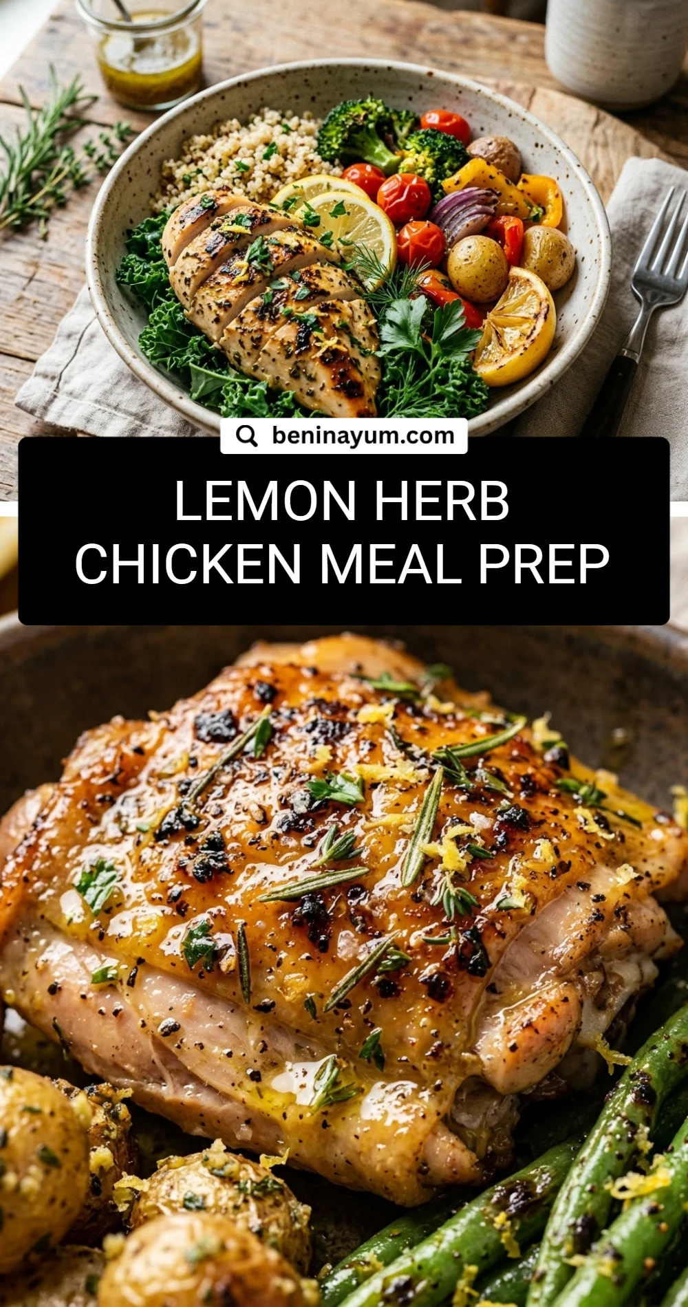 Lemon Herb Chicken Meal Prep