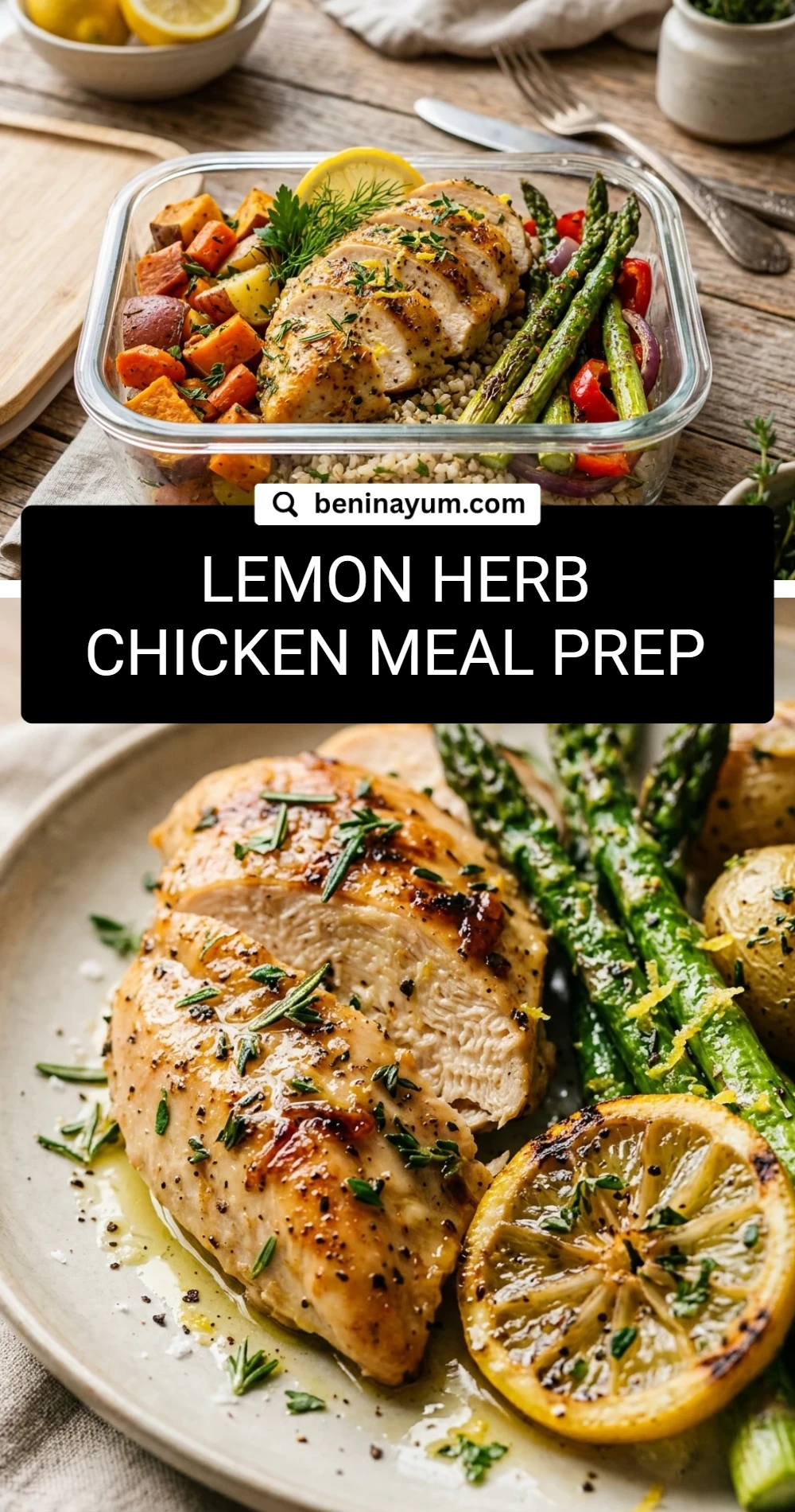 Lemon Herb Chicken Meal Prep