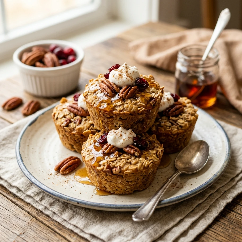 Maple Pecan Oatmeal Cups