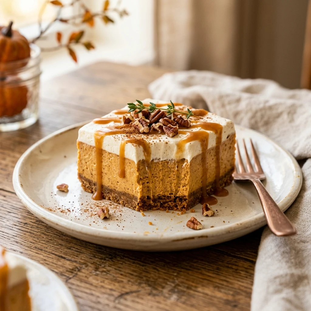 No-Bake Pumpkin Cheesecake Bars