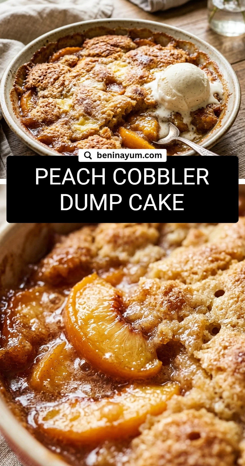 Peach Cobbler Dump Cake