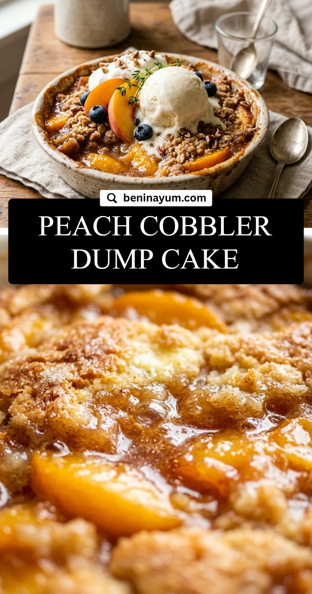 Peach Cobbler Dump Cake