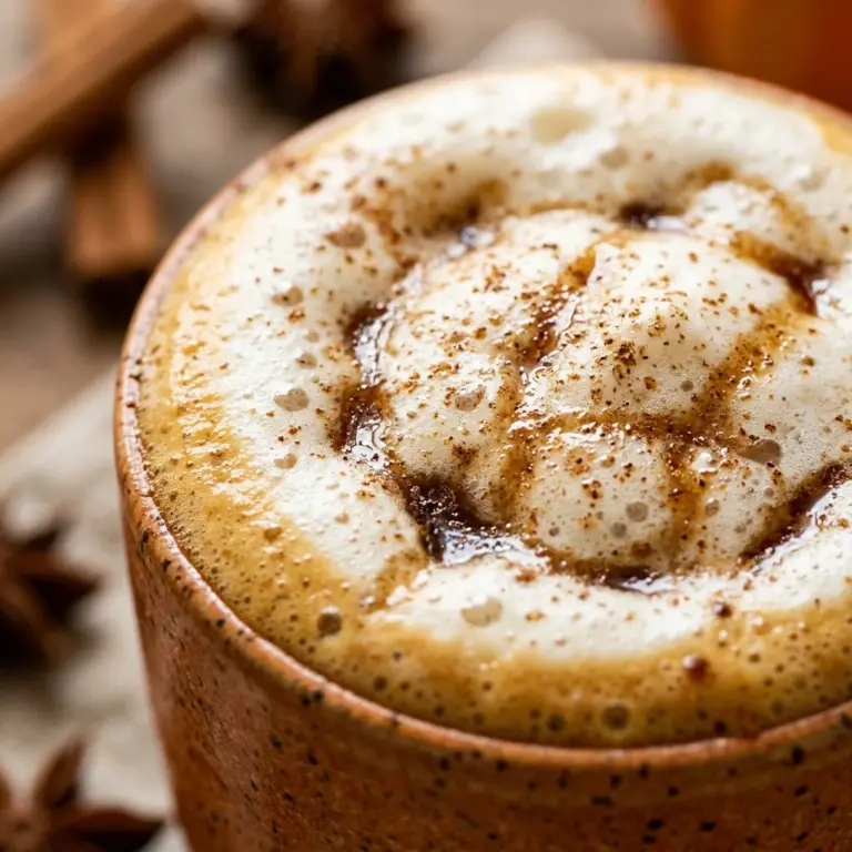Pumpkin Chai Latte With Cold Foam