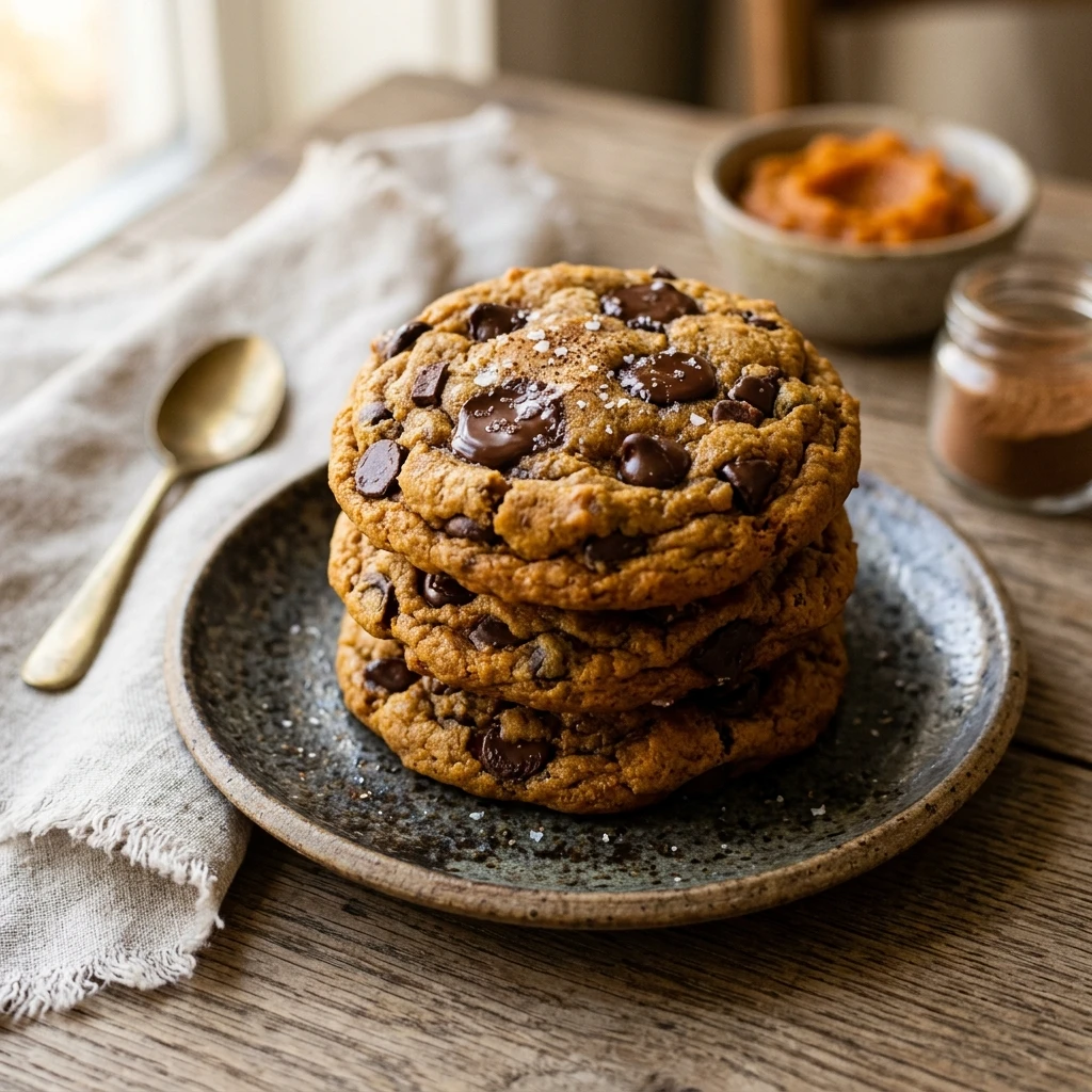 Pumpkin Chocolate Chip Cookies