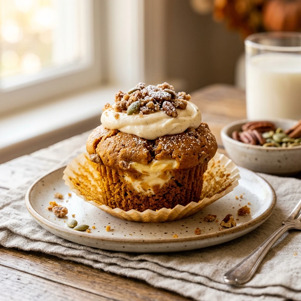 Pumpkin Cream Cheese Muffins