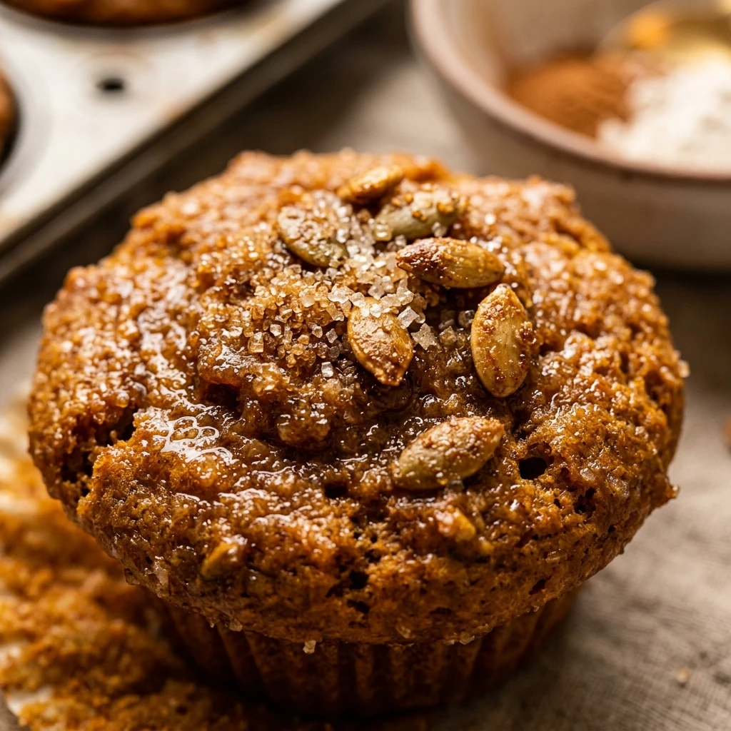 Pumpkin Muffins Bakery Style