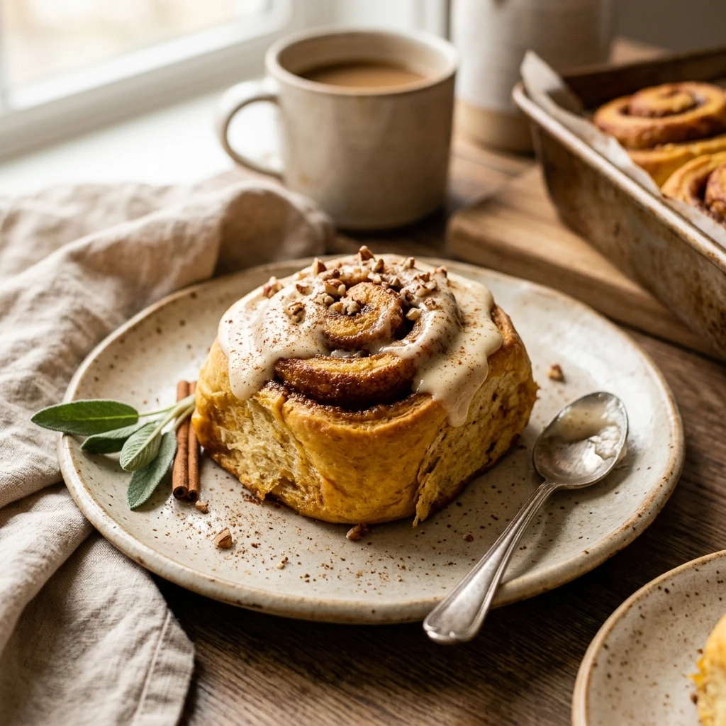 Pumpkin Spice Cinnamon Rolls