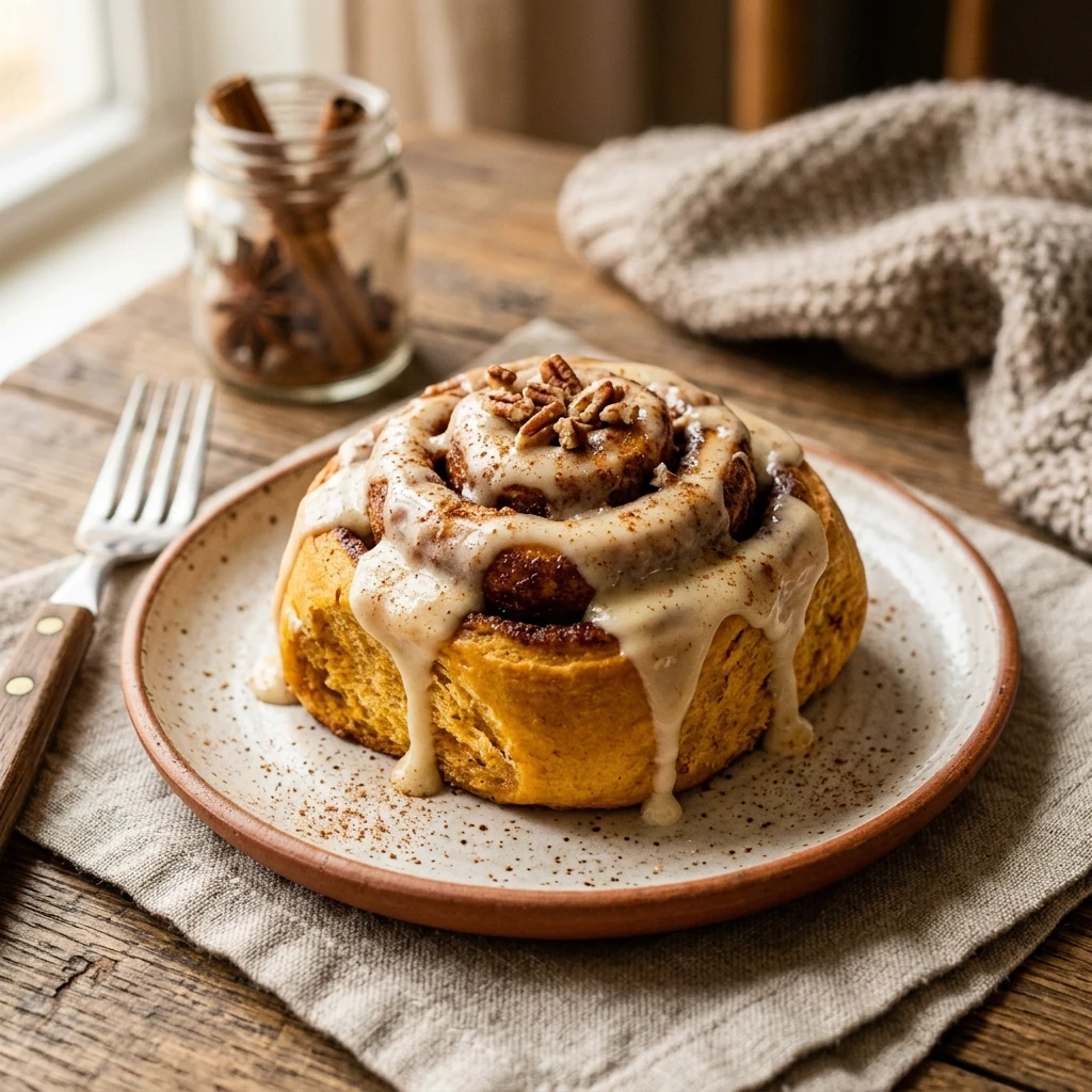 Pumpkin Spice Cinnamon Rolls