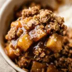 Salted Caramel Apple Crisp