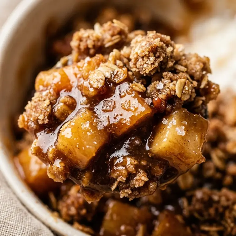 Salted Caramel Apple Crisp