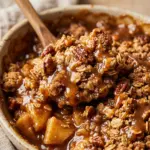 Salted Caramel Apple Crisp