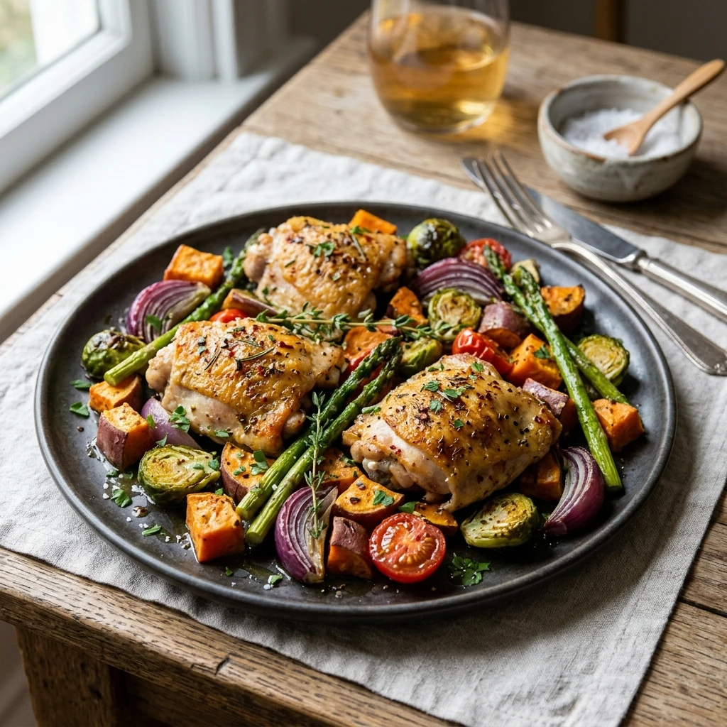 Sheet Pan Chicken And Veggies