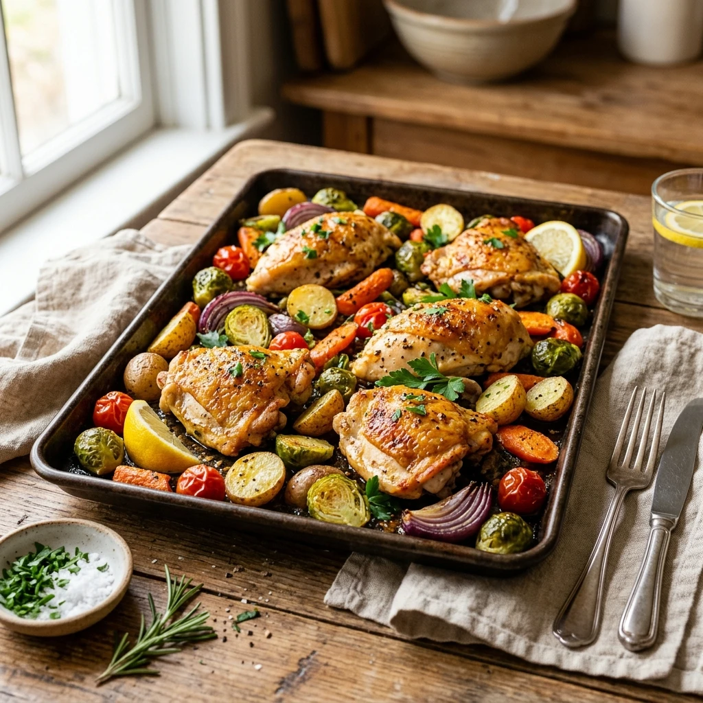 Sheet Pan Chicken And Veggies