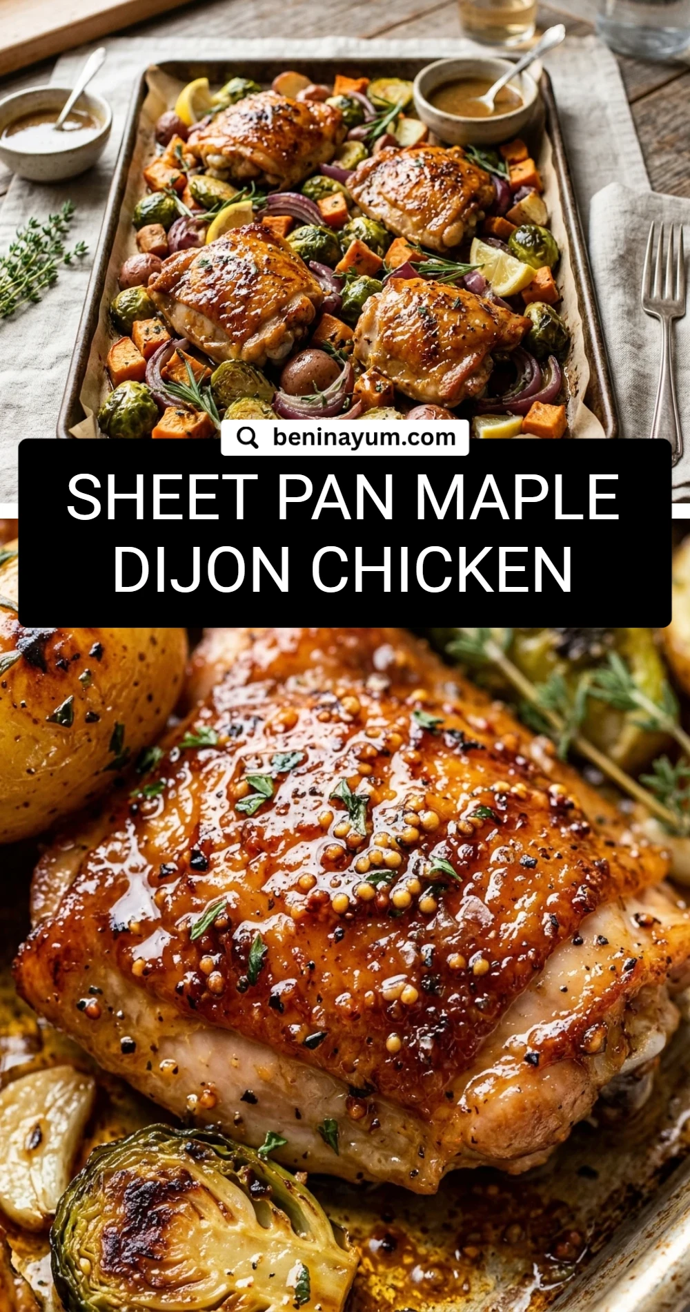 Sheet Pan Maple Dijon Chicken