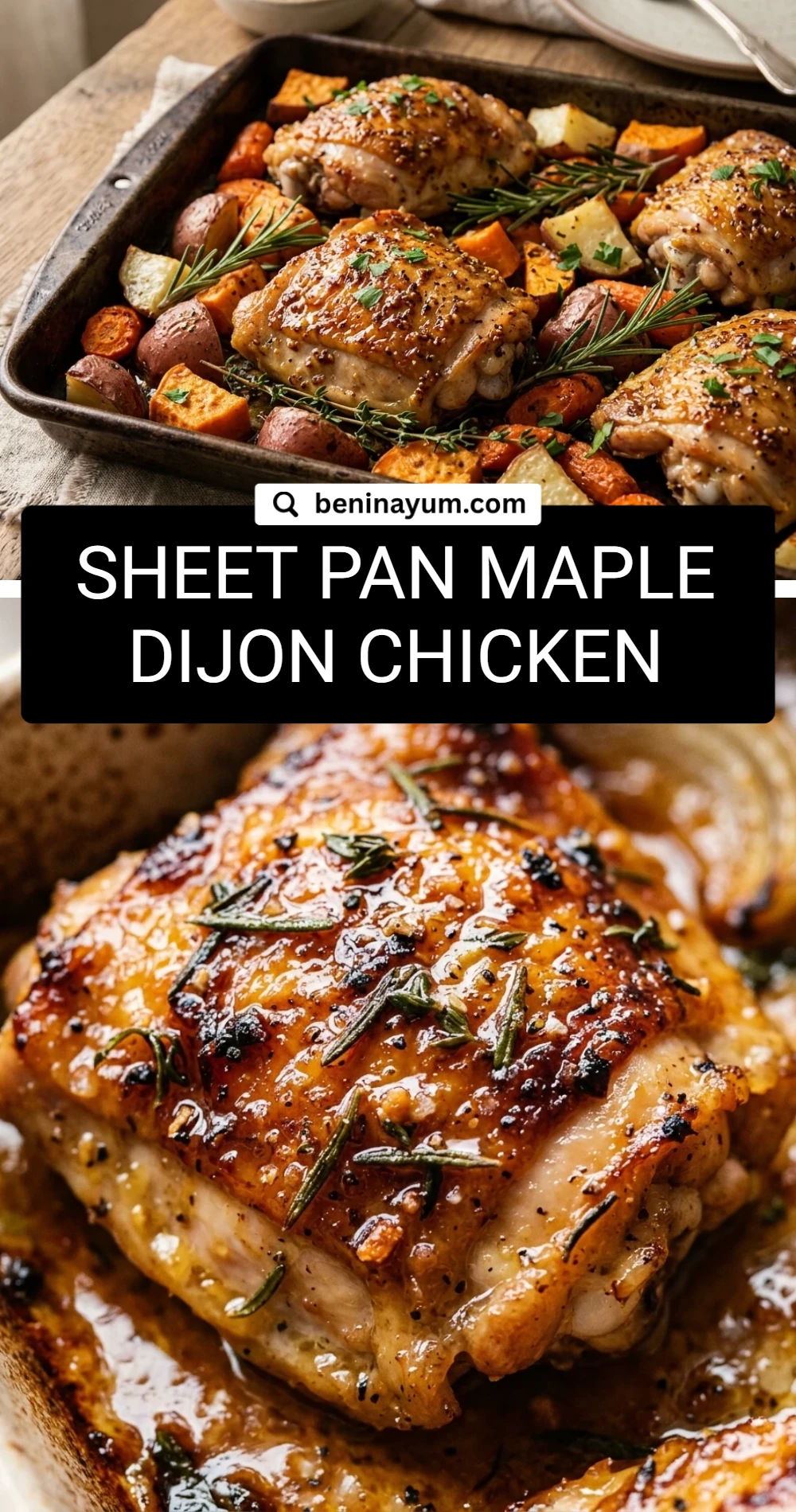 Sheet Pan Maple Dijon Chicken