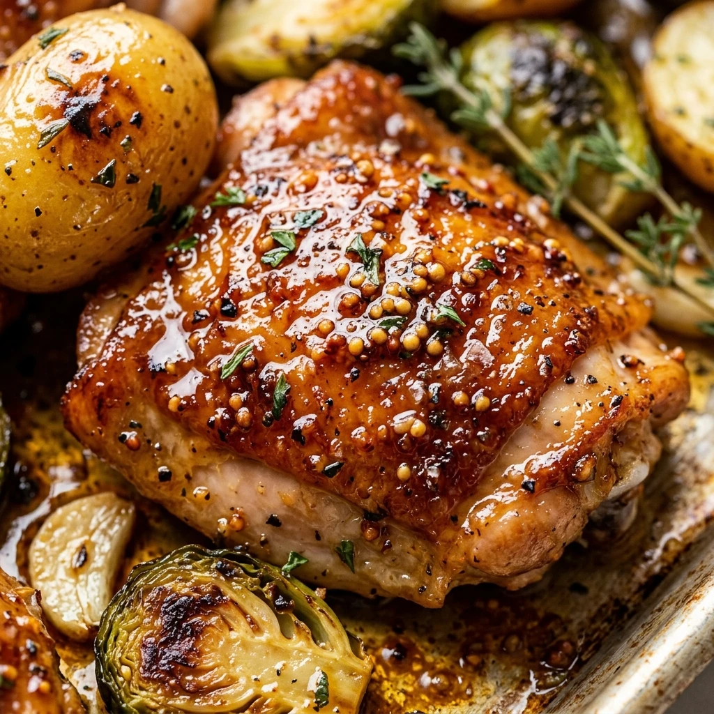 Sheet Pan Maple Dijon Chicken