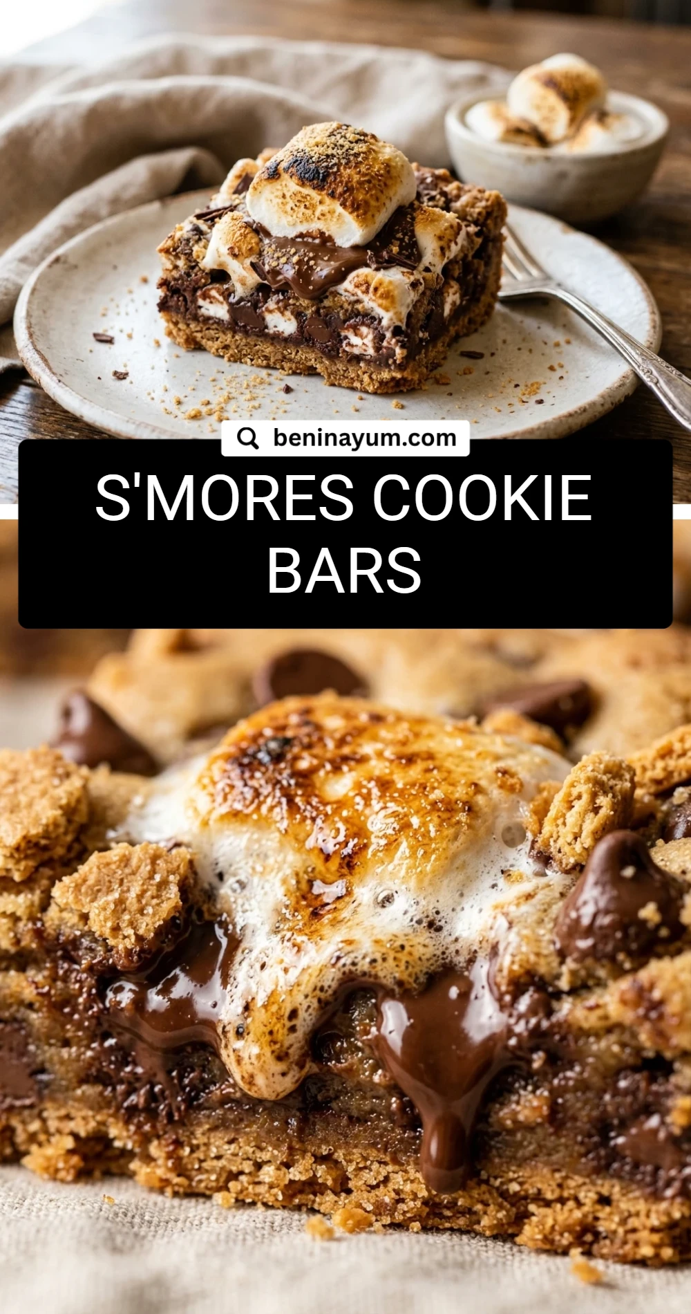 S'mores Cookie Bars