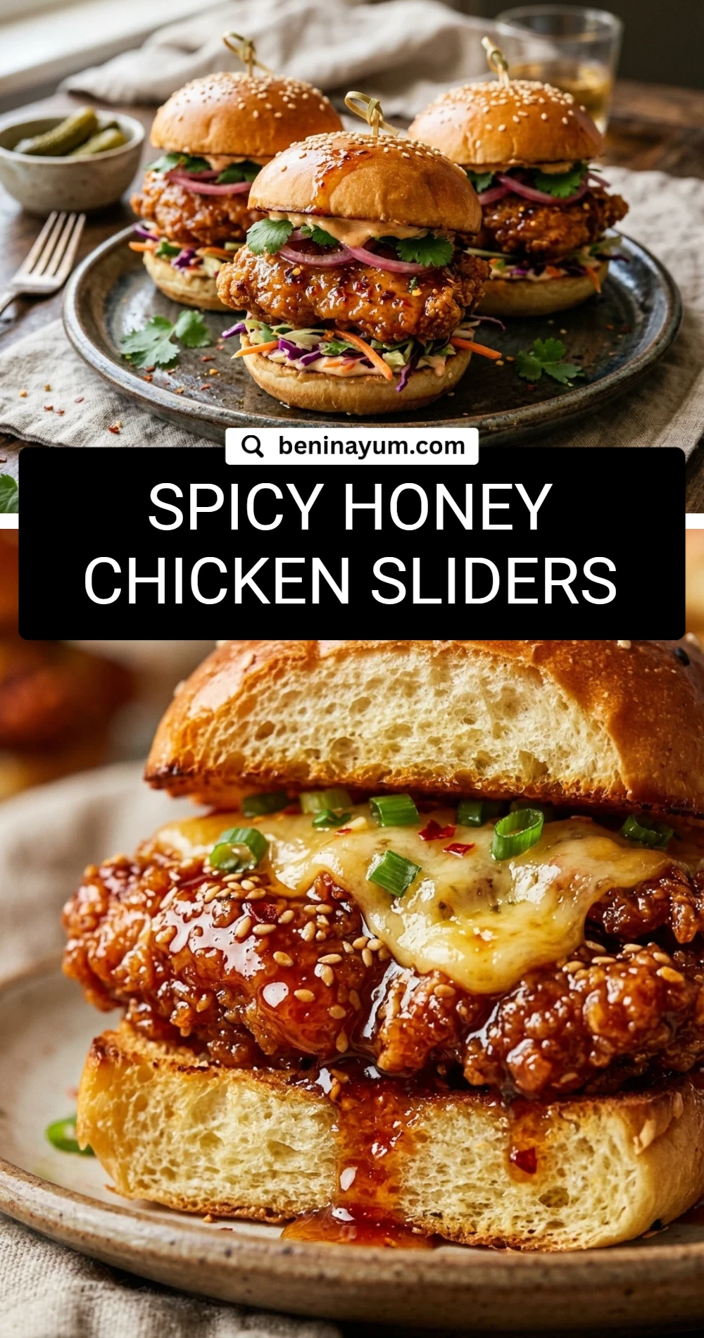 Spicy Honey Chicken Sliders