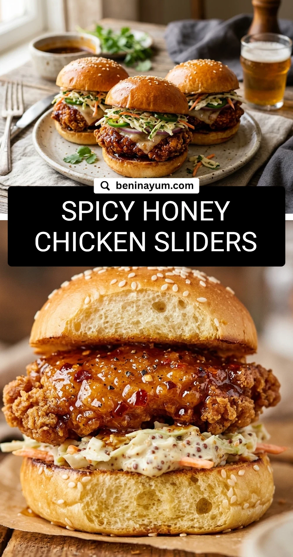 Spicy Honey Chicken Sliders