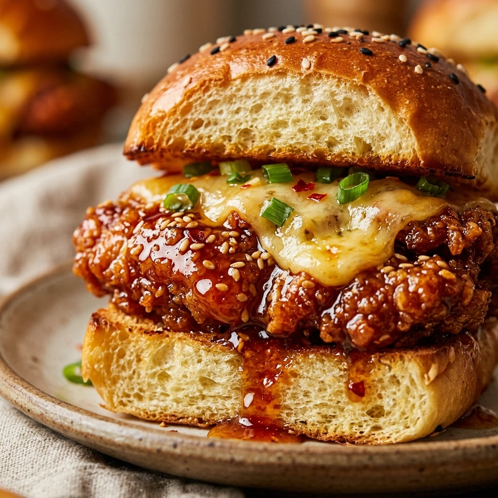 Spicy Honey Chicken Sliders