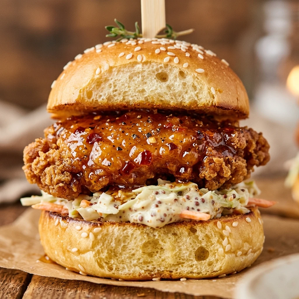 Spicy Honey Chicken Sliders