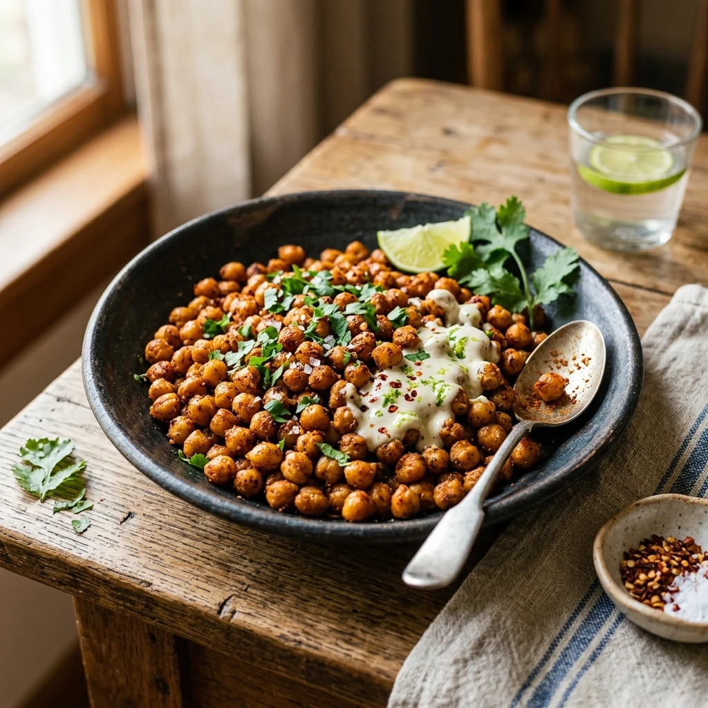 Spicy Roasted Chickpeas